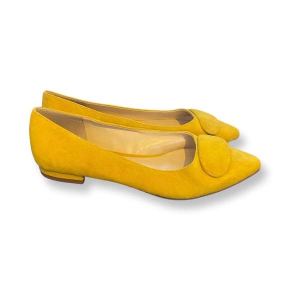 SOLE SOCIETY Mustard Yellow KAMELLAH ballet flats 7M - Picture 3 of 6